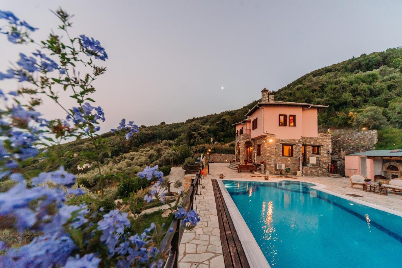 Elysian Luxury Villa Pelion Tsagarada Exterior photo